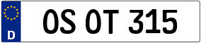 Truck License Plate